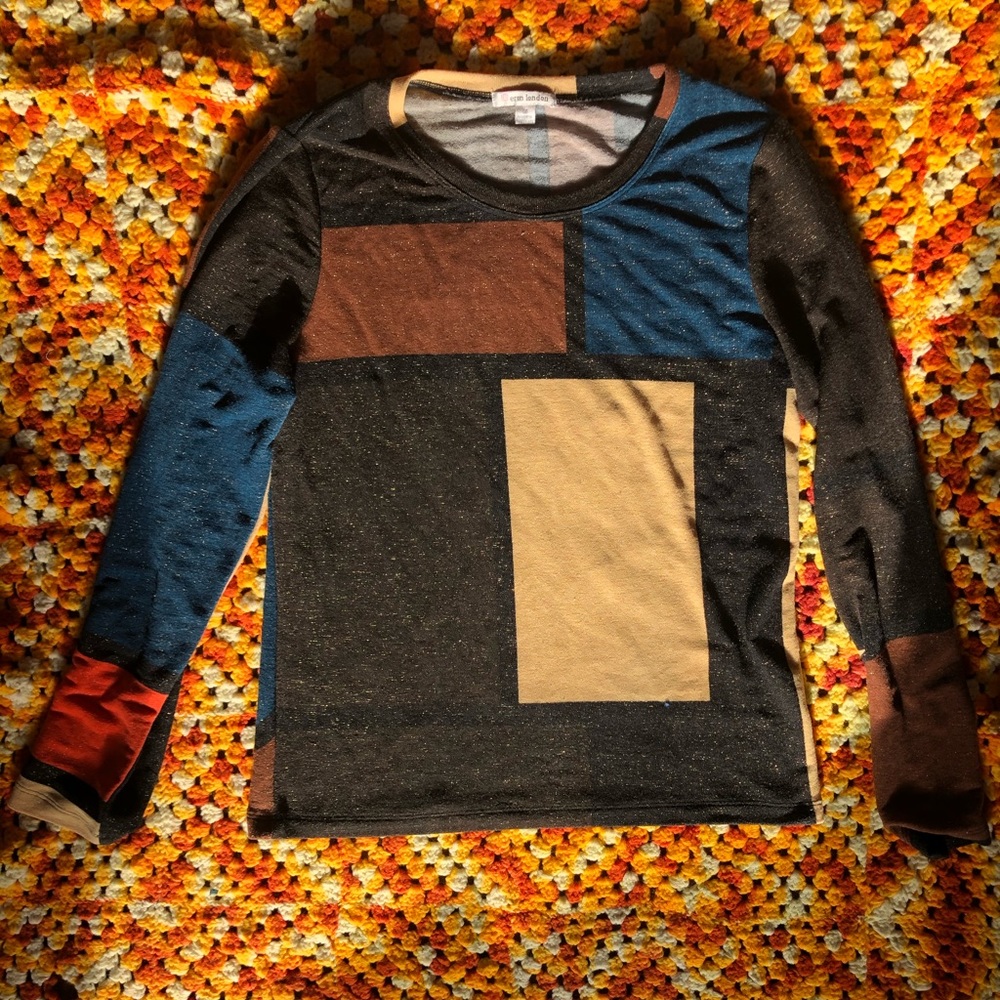 90s does 70s long sleeve shirt